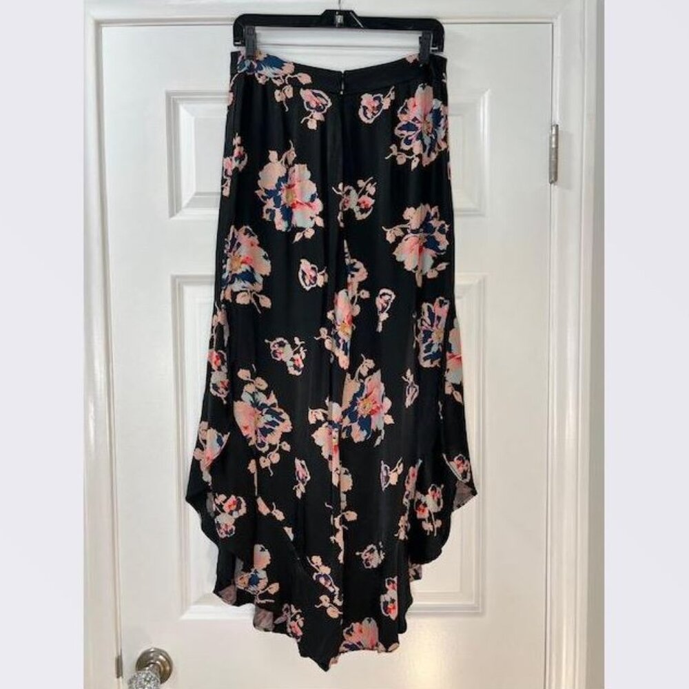 Anthropologie Tansy Ruffled Trousers in Black Motif by Elevenses – Size 4 - Picture 6 of 6